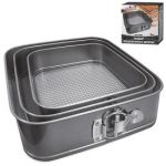 МН-0760 Набір форм роз'ємних квадрат 3шт (21;23,5;26) STENSON