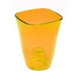 378 Горщик Флора жовтий прозорий