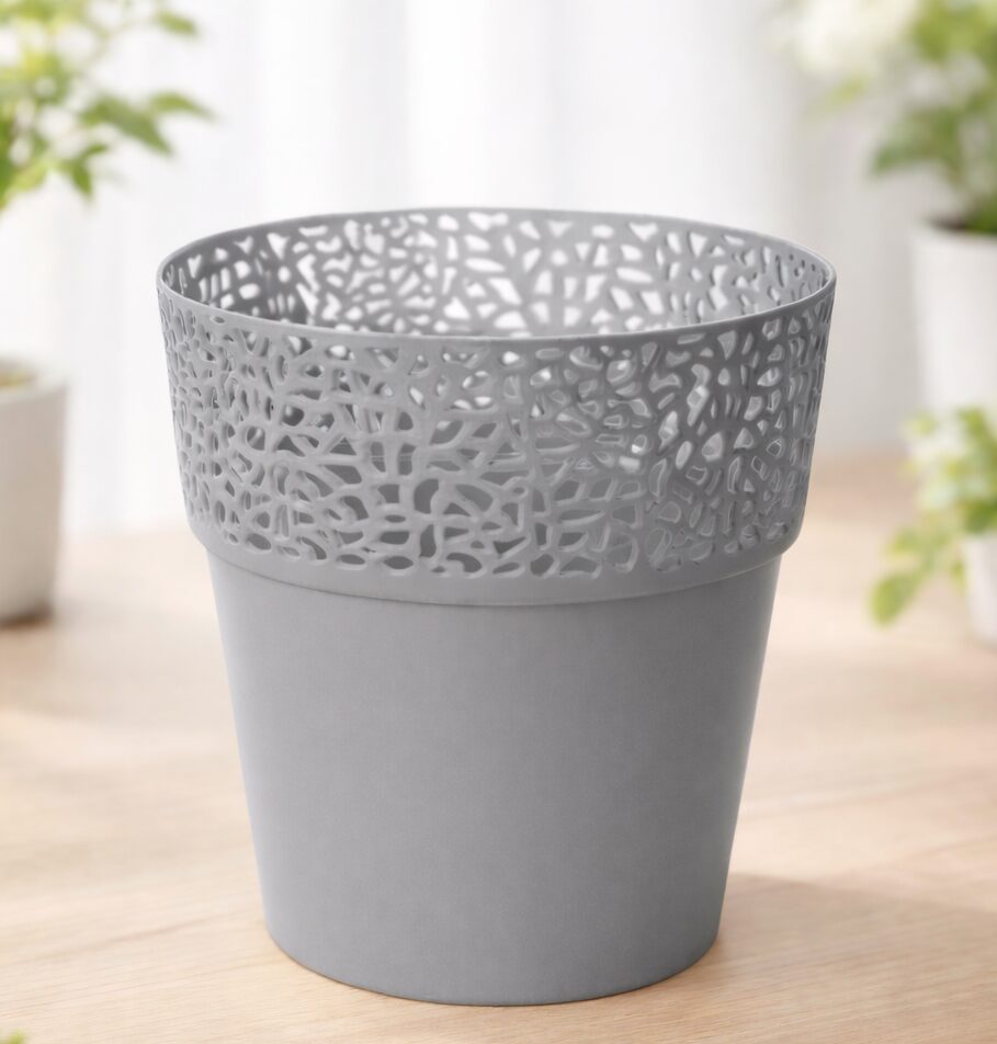 сір1 657 Горщик РОССА 145 69- св.сірий # - Зображення 1