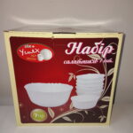 123 Набір салатниць 6+1вел білі