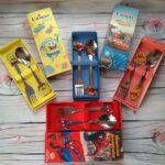 Набір 1вилка+1ложка з мульт.малюнком дитячий в подар. коробці метал. ручка