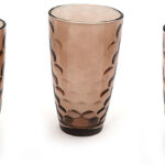 533-35 Набір стаканів 3шт 425мл темне скло