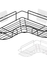 88728 Полиця у ванну кутова 26*26*5см Stenson