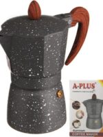 2084 А+ Гейзер алюм. дерев. ручка 3чашки