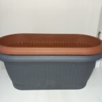 Балконний ящик для квітів 40см білий ПАЛЕРМО