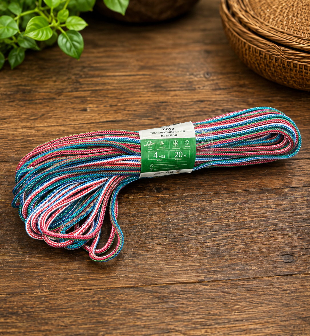 20м 4мм 17454 Шнур мягкий (М-ТЕКС) ф-4 20м (150шт) - Зображення 1