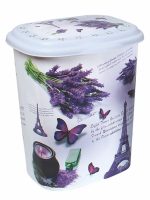 339 Корзина для білизни з малюнком (Париж,Рим) 45л АЖУР ELIF