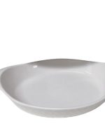 4182 Блюдо біле глибоке овал 33см Interos