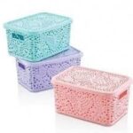 324 Кошик з кришкою 28л фіолетовий АЖУР