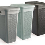 174 Корзина для білизни 43л крем (46х29х55см) UKSAN