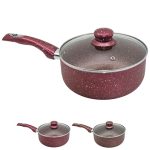 МН-2758 Ковш з кришкою "Мармурова крихта" 18см  STENSON