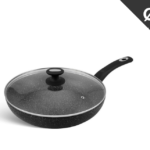 EB - 4107 Сковорода з кришкою (марм.покр.) 20см