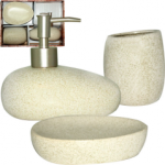 887-09-01 Набір у ванну 3 предм. Лофт (дозатор , підстав. для зуб.щіт., мильниця) "S&T"