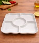 2958 Менажниця керам. квадратнана 5 секцій 30х30