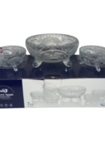 1300 (24 L7) Набір салатниць хрусталь 6+1вел (1шт-17.5см,6-10см)