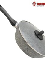 10333 Сковорода 28см лита "Granite" з кришкою STENSON