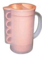 АКЦІЯ 2072 Набір кувшин+4кружки пластмасовий Полімерагро