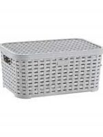 290 Кошик з кришкою  Ротанг 5л (28х19х12,5см)  мікс IRAK