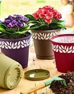 АК 616 Горщик для квітів з декором  0,75 л Akay