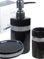 889-07-012 Набір у ванну 3 предм. (дозатор , підстав. для зуб.щіт., мильниця) "S&T"