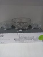 1301 Набір салатниць хрусталь 6+1вел(1шт-17.5см,6шт-10см)