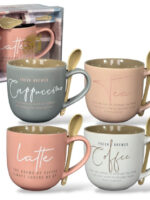 2061-01 Кружка з ложкою Дужа Кав'ярня 500мл "S&T"