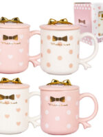 20626 Кружка з кришкою-підставкою для моб.телефона 360мл Бантик "S&T"