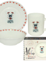 515-02 Набір посуду дитячий 3 пр. Дівчина (тарілка-7,миска-6,кружка-230мл) S&T