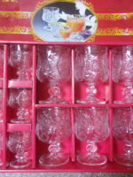 611 Набір 6стопок+6стаканів хрусталь