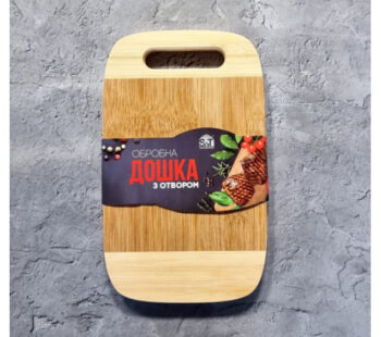 8862 Доска бамбукова з отвором 25*15*1,6см S&T