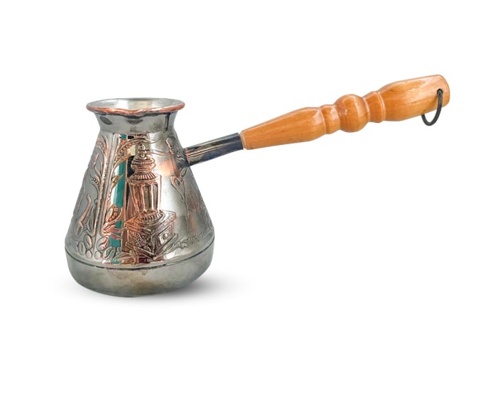 тур6 50092 Турка мідна Кавомолка 200мл чорний нікель "S&T" - Зображення 1