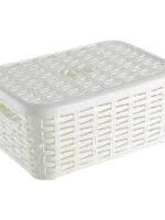 067 Кошик з кришкою Ротанг 6л(коричневий,білий,крем) UKSAN