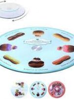 1816 Підставка під солодке оберт. (35см) на ніжці з малюнком