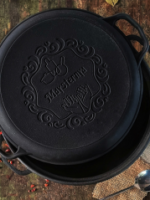 Т405СР УК Казан чавунний узбецький ВОК 8л з кришкою "S&T"