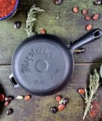 Т202С3 Сковорода чавунна лита 24*6см зі склянною кришкою "S&T" - Зображення 2