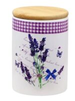 ZFС038 LV Банка з дерев'яною кришкою 850мл Лаванда