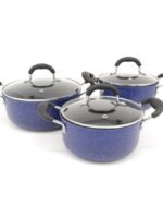 РОЗПРОДАЖ 1742 А+  Набір каструль 3шт (1,5л;2,45л;4л)