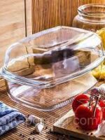 PN SP 550A Каструля термоскло прямок. 5.5л 340*220*122мм Термісил