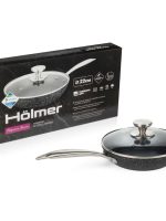 FP-22722-SSMBML Сковорода кована 22см з кришкою Elegance Holmer #