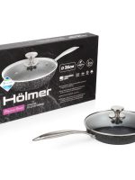 FP-22726-SSMBML Сковорода кована 26см з кришкою Elegance Holmer #