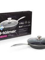 АКЦІЯ FP-22730-SSMBML Сковорода кована 30см з кришкою Elegance Holmer #