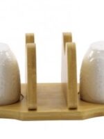 PJ02073  НАБІР 3 пр  для спецій (сільничка+перечниця+серветниця)  D Interos