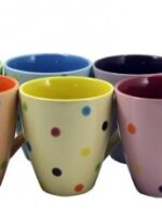 KW 107  Кружка  кер. 540 мл  ТЕХ.УПАК. Горох MIX Interos