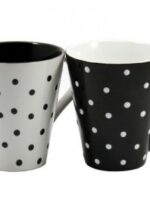 KW 120  Кружка  фарф. 310 мл  ТЕХ.УПАК. 6шт/уп Горох MIX Interos