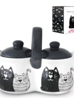 6023-19 Банка для спец. подв. з 2 лож."Мурчики" (16х9,5х11,5см, 2х300мл) "Мурчики " "S&T"