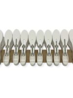 Прищепка велика біла Кути 10шт/уп