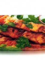 S445014C/ T312/ 14"   Блюдо скл. прямокутне  34,5*23,5 Шашлик петрушка Інтер-Трейд