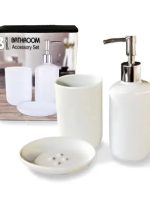 888-06-000Набір у ванну 3предм. (дозатор ,стакан, мильниця) "S&T"