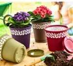 АК 617 Горщик для квітів з декором  1,25 л Akay