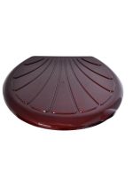 625-6 Сидіння для унітазу Ракушка метал. кріплення бордове"ЕФ-ПЛАСТ"